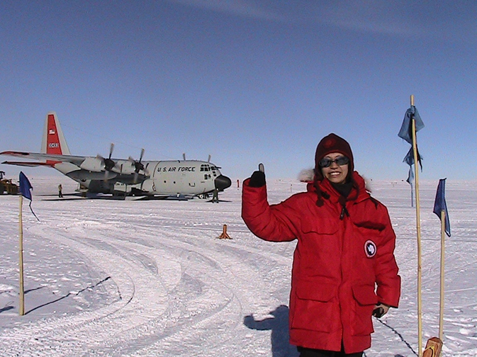 Aya in South Pole